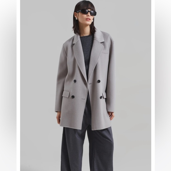 The Frankie Shop Jackets & Blazers - NWT The Frankie Shop Renata wool blazer in grey